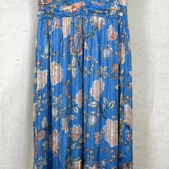 Joan Floral Metallic Thread Dress - Picture 4 of 6